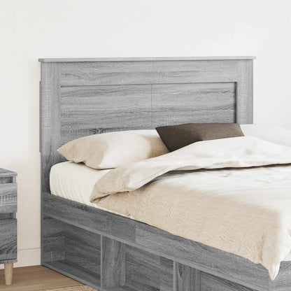 vidaXL Kopfteil mit Kopfteil Graues Sonoma 135 cm Holzwerkstoff