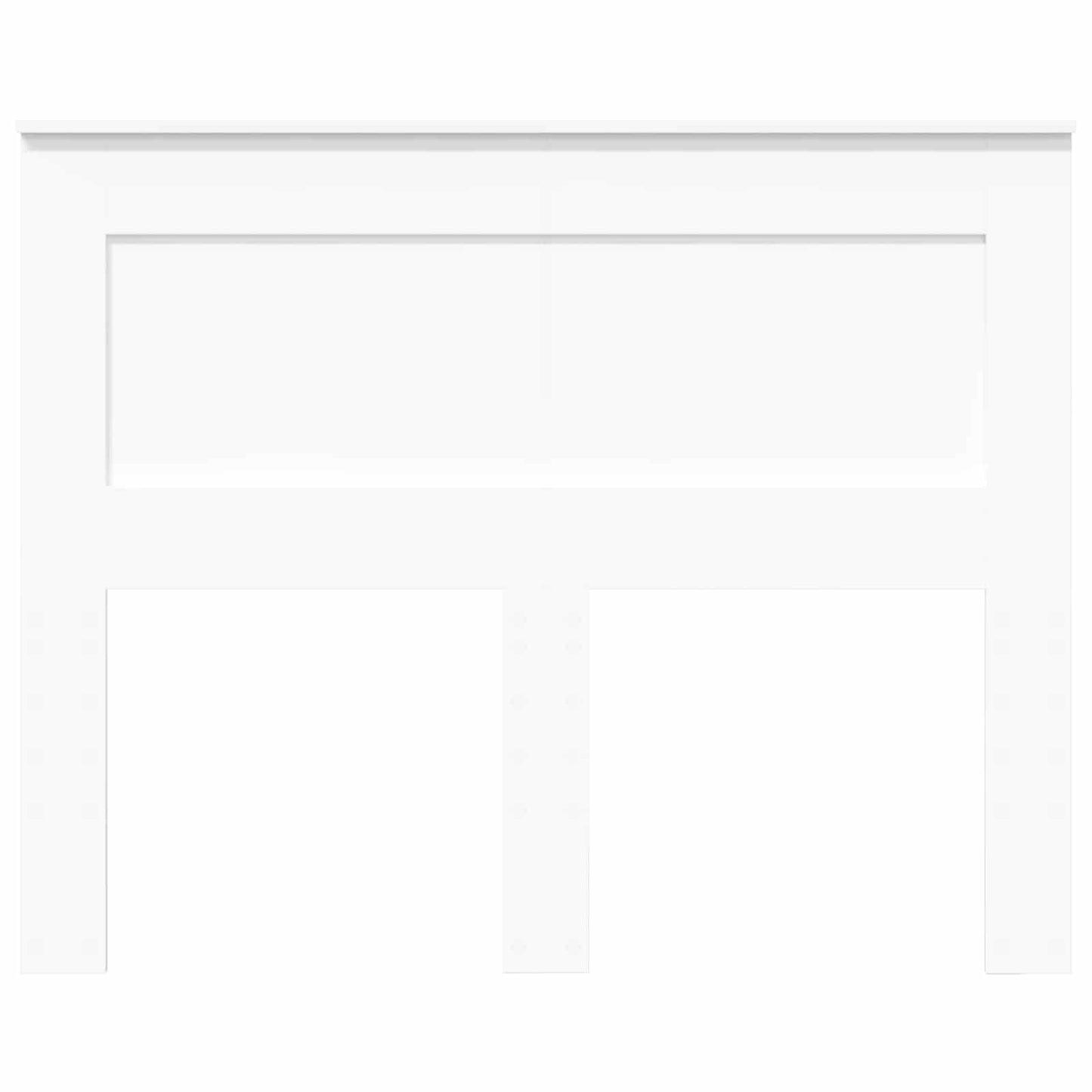 Kopfteil mit Kopfteil Weiß 120 cm Holzwerkstoff