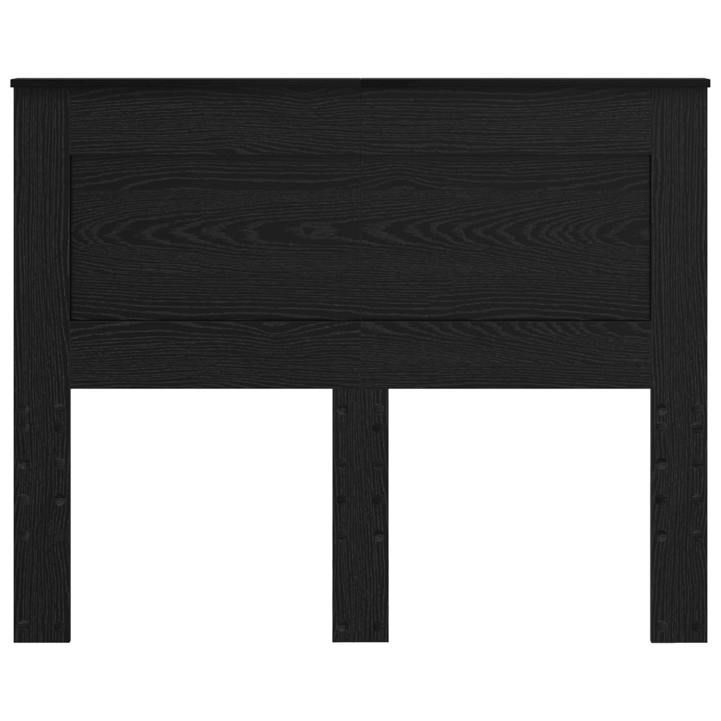 Kopfteil mit Kopfteil Schwarz Eichen-Optik 120 cm Holzwerkstoff