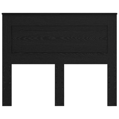 Kopfteil mit Kopfteil Schwarz Eichen-Optik 120 cm Holzwerkstoff