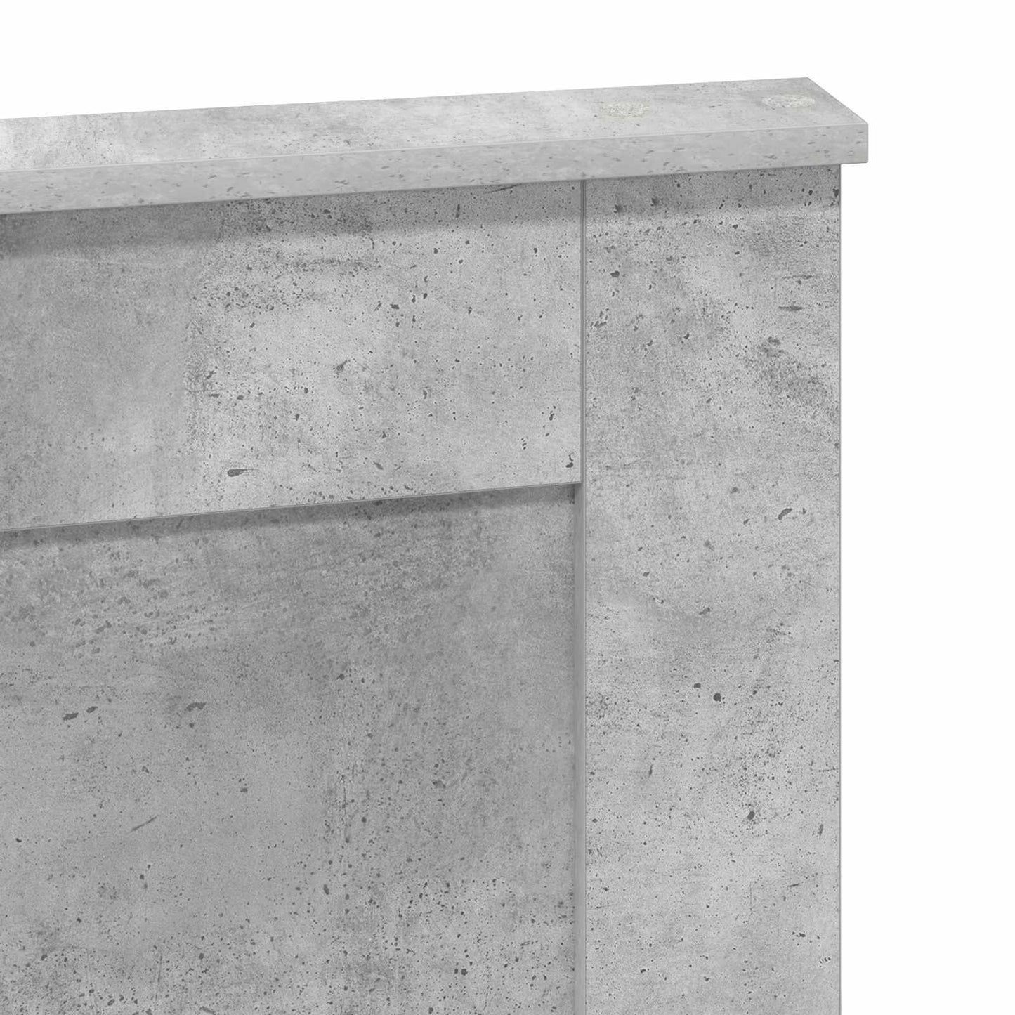 vidaXL Kopfteil mit Kopfteil Beton Grau 120 cm Holzwerkstoff