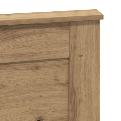 vidaXL Kopfteil mit Kopfteil Artisan-Eiche 120 cm Holzwerkstoff