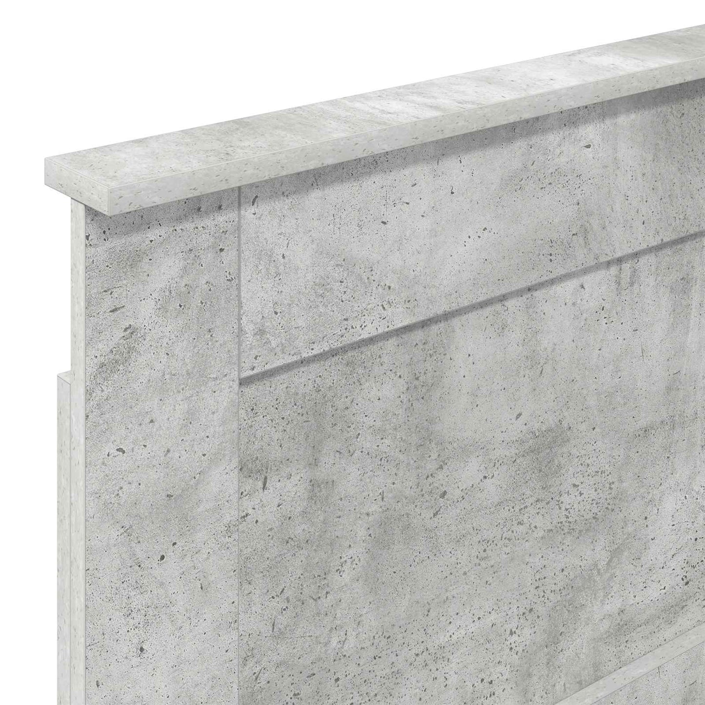 vidaXL Kopfteil mit Kopfteil Beton Grau 100 cm Holzwerkstoff