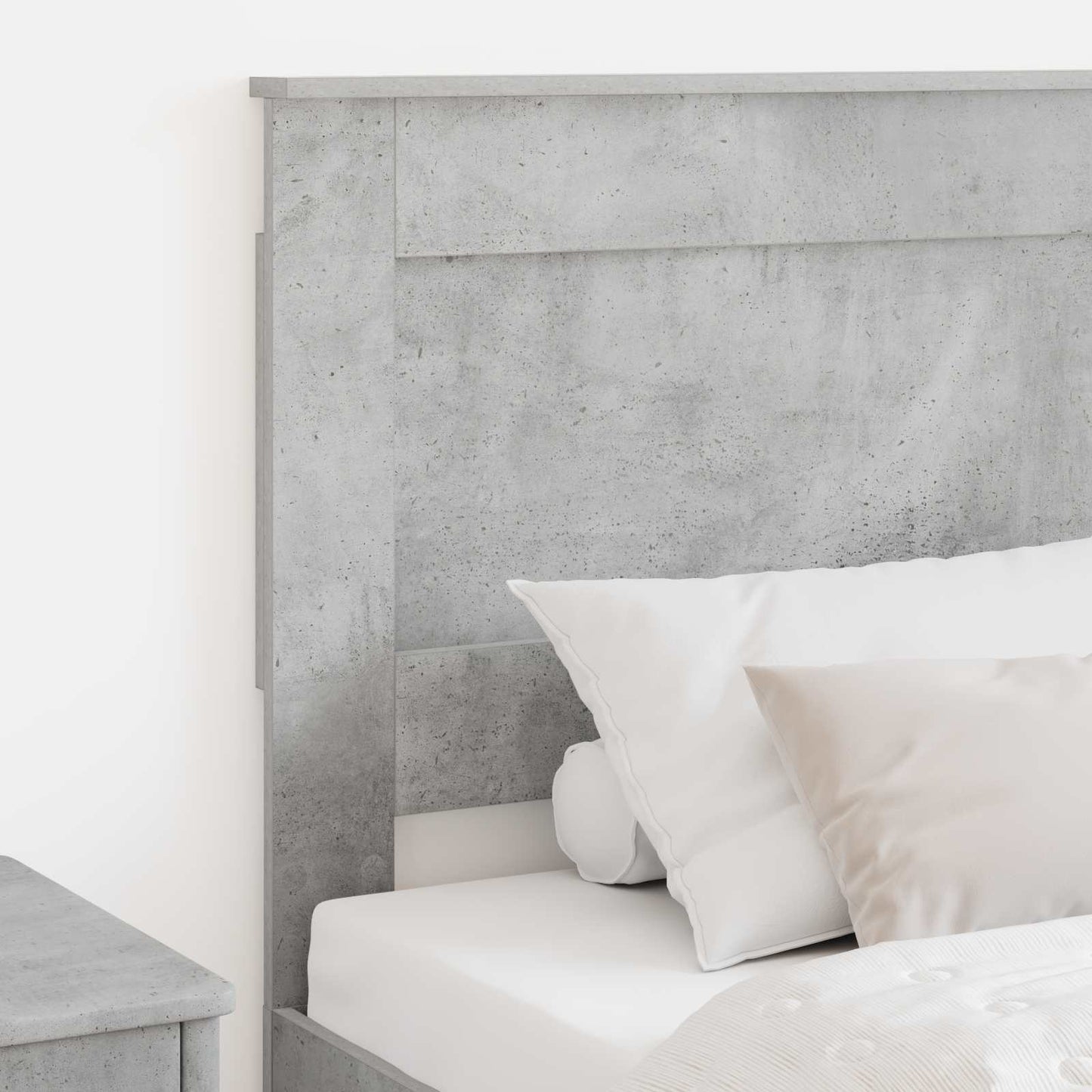 vidaXL Kopfteil mit Kopfteil Beton Grau 100 cm Holzwerkstoff