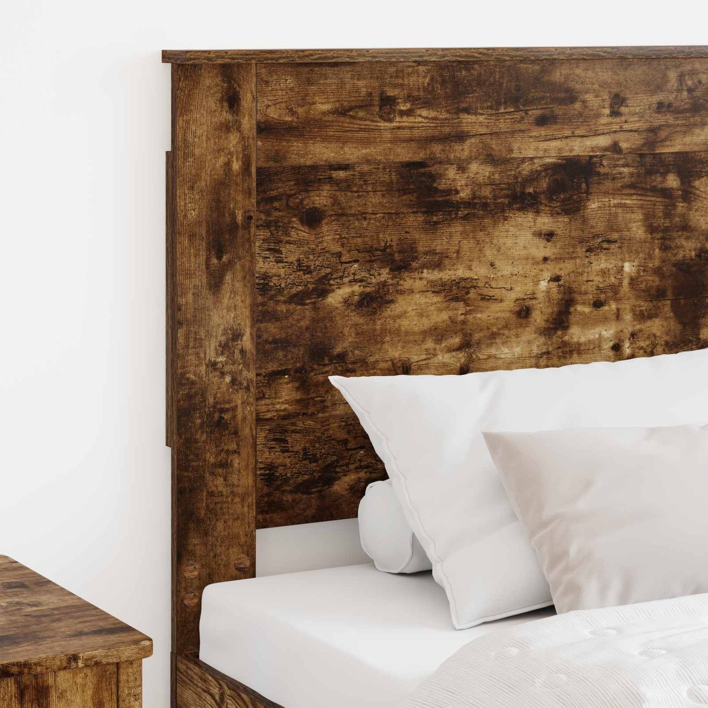 vidaXL Kopfteil mit Kopfteil Geräucherte Eiche 100 cm Holzwerkstoff