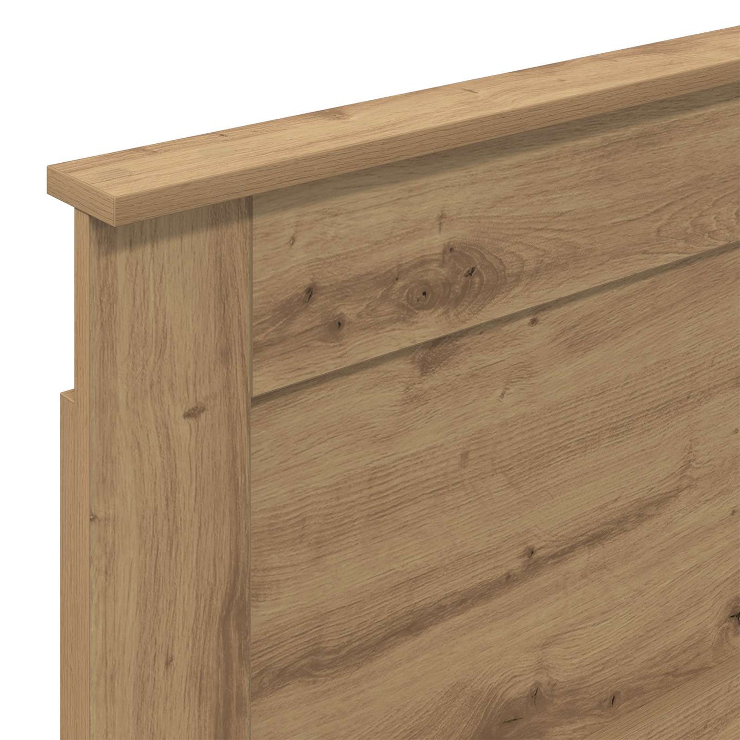 vidaXL Kopfteil mit Kopfteil Artisan-Eiche 100 cm Holzwerkstoff
