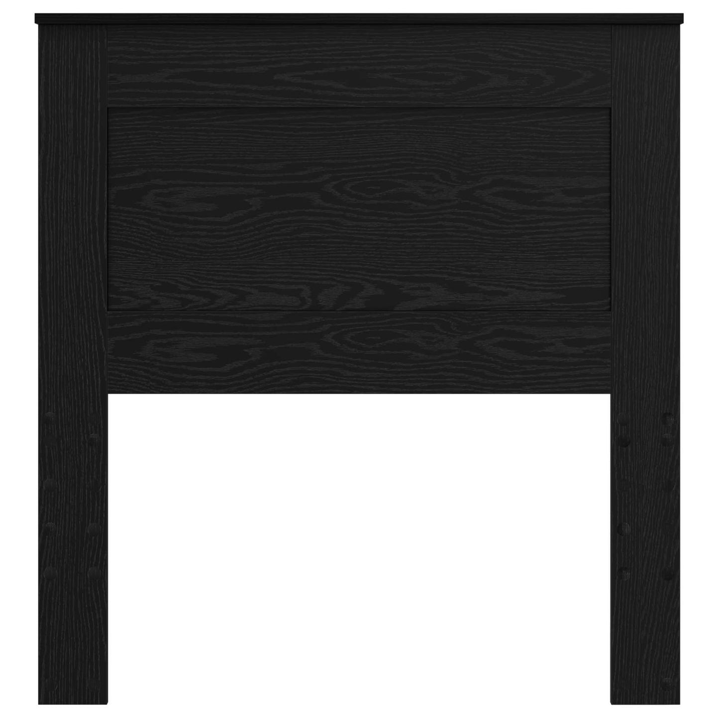 Kopfteil mit Kopfteil Schwarz Eichen-Optik 90 cm Holzwerkstoff