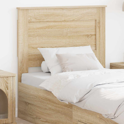 vidaXL Kopfteil mit Kopfteil Sonoma-Eiche 90 cm Holzwerkstoff