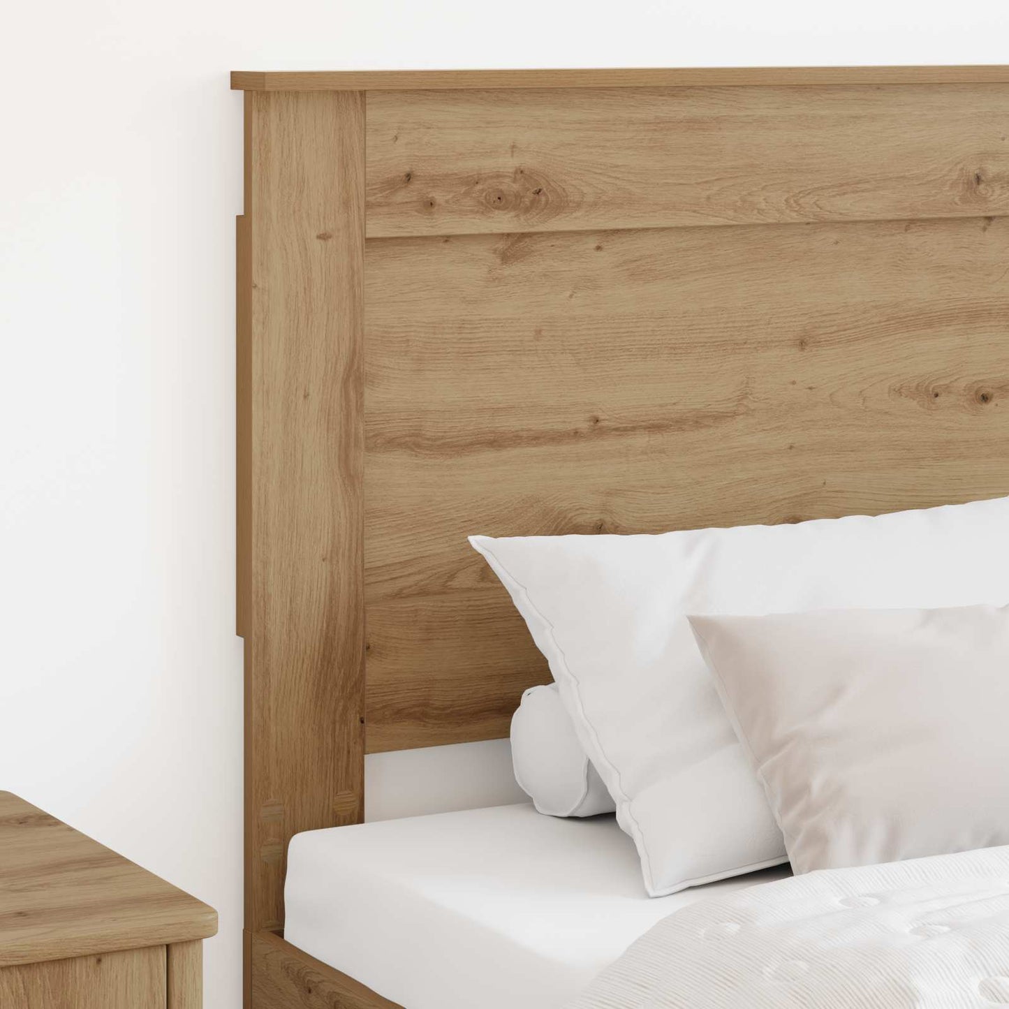 vidaXL Kopfteil mit Kopfteil Artisan-Eiche 90 cm Holzwerkstoff