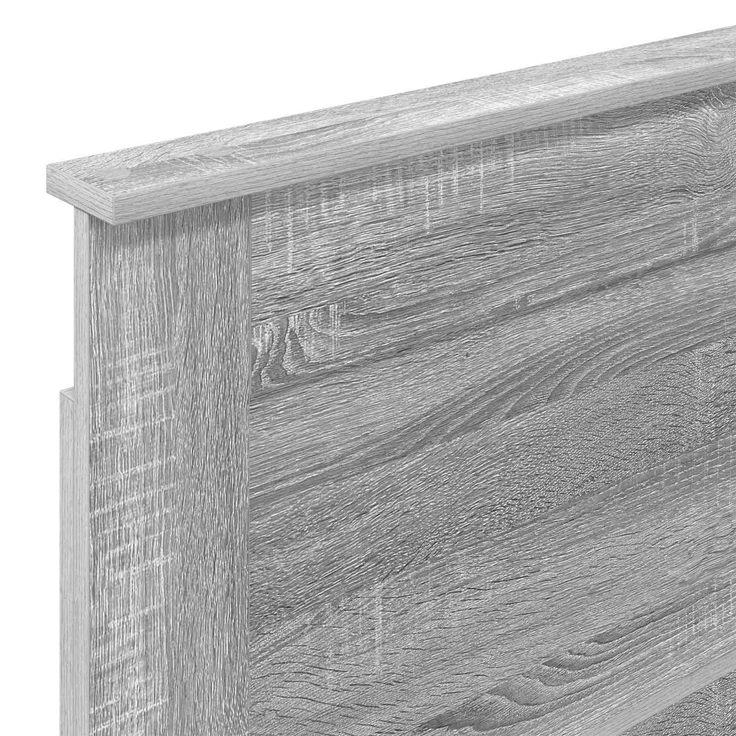 vidaXL Kopfteil mit Kopfteil Graues Sonoma 80 cm Holzwerkstoff