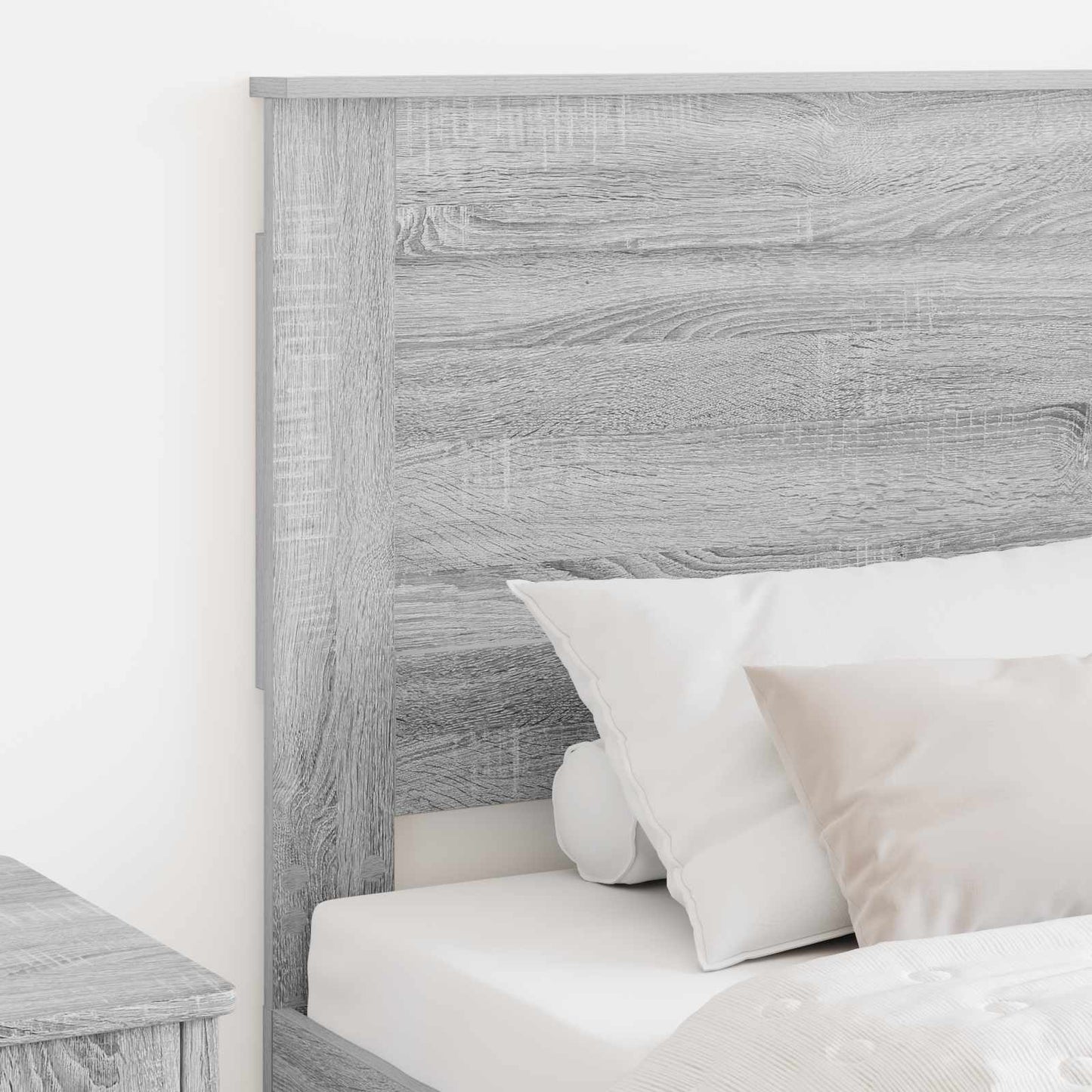 vidaXL Kopfteil mit Kopfteil Graues Sonoma 80 cm Holzwerkstoff