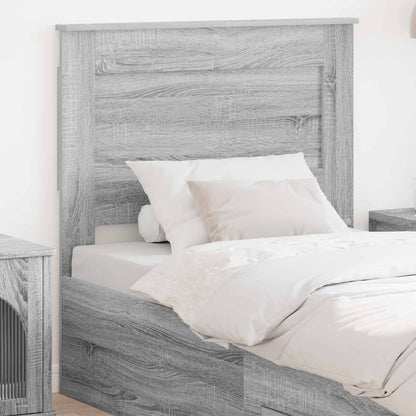 vidaXL Kopfteil mit Kopfteil Graues Sonoma 80 cm Holzwerkstoff