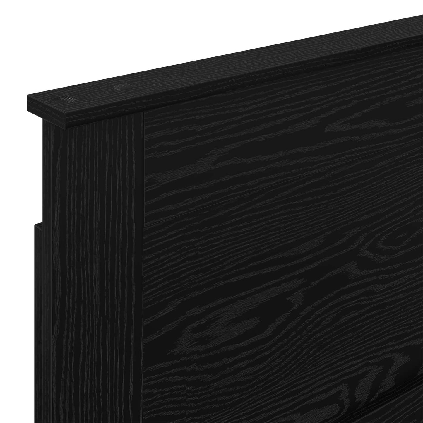 vidaXL Kopfteil mit Kopfteil Schwarz Eichen-Optik 75 cm Holzwerkstoff