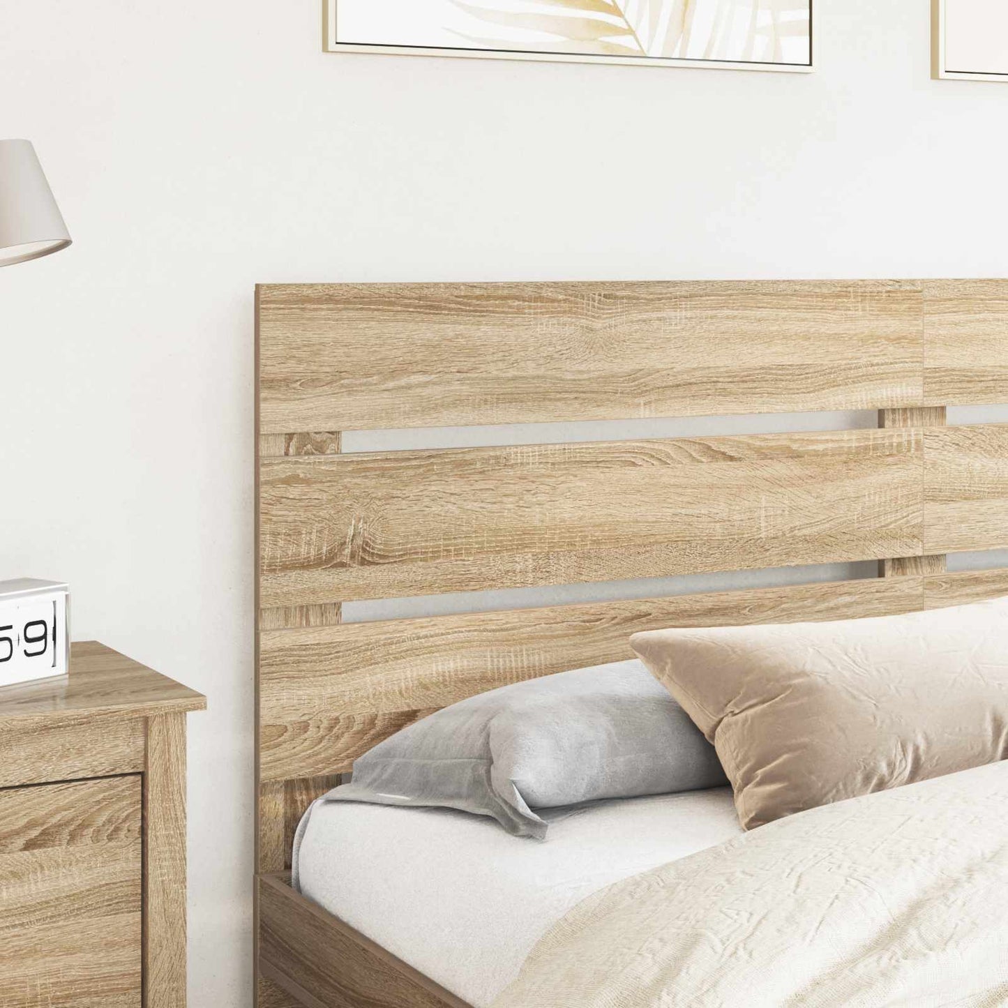 vidaXL Kopfteil Sonoma-Eiche 200 cm Holzwerkstoff
