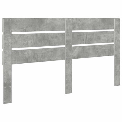 Kopfteil Beton Grau 180 cm Holzwerkstoff