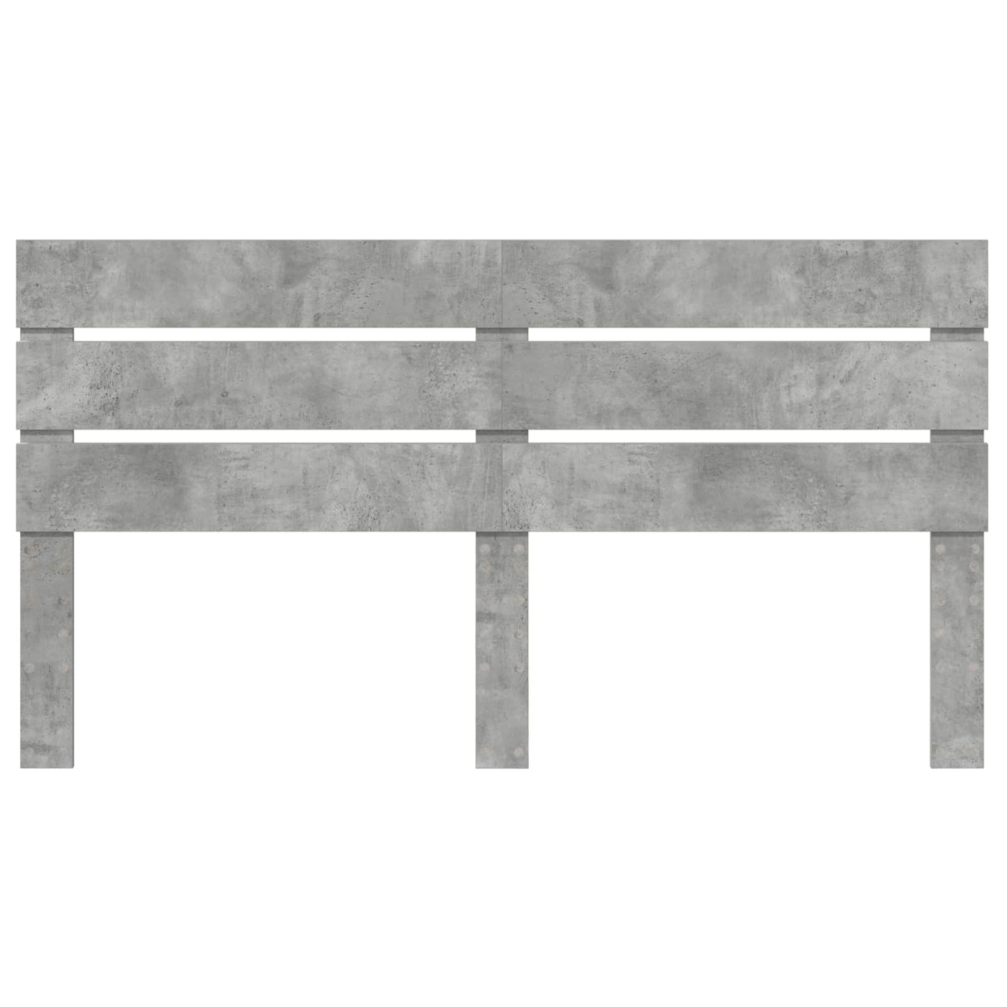 Kopfteil Beton Grau 180 cm Holzwerkstoff