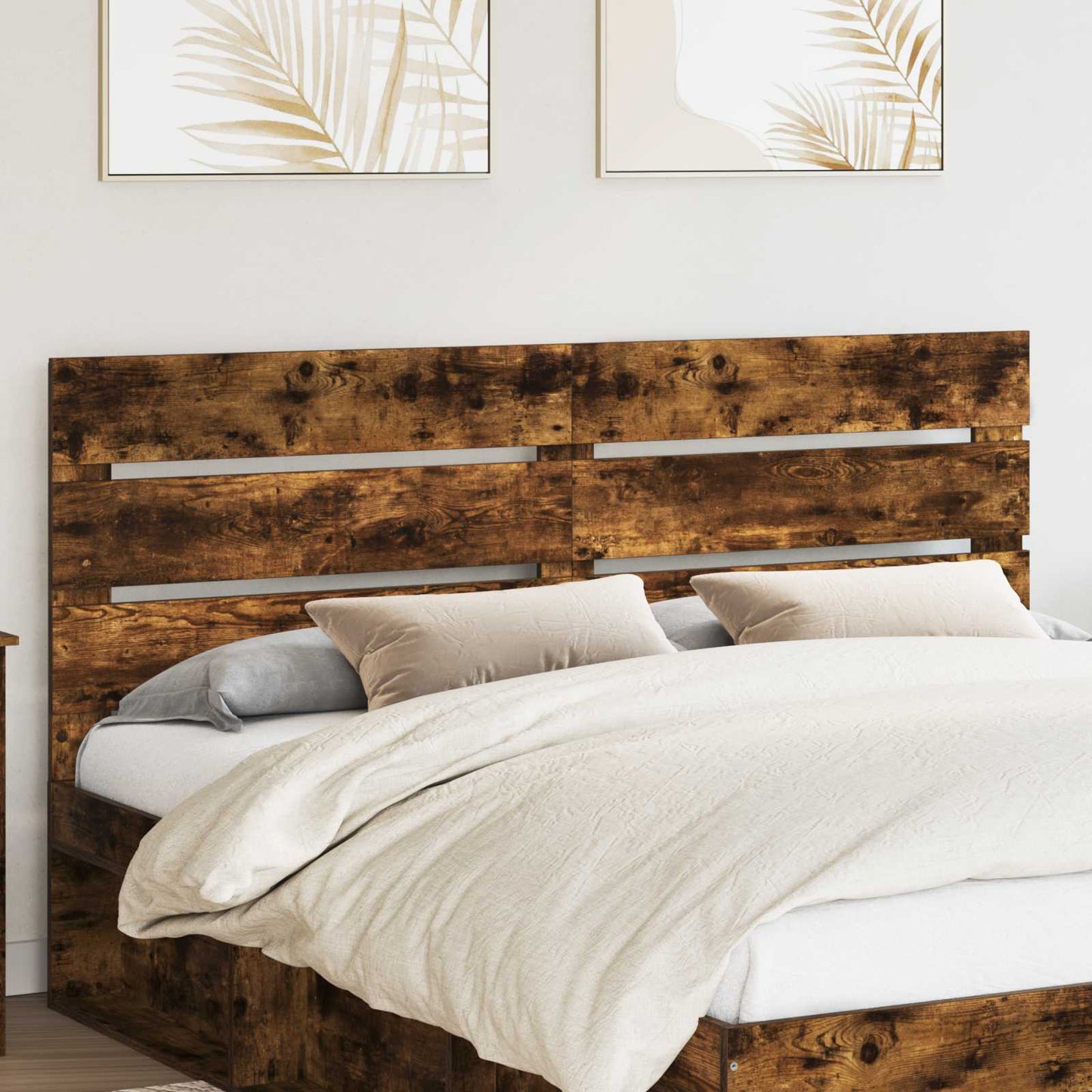 vidaXL Tête de lit Chêne fumé 180 cm Bois d'ingénierie