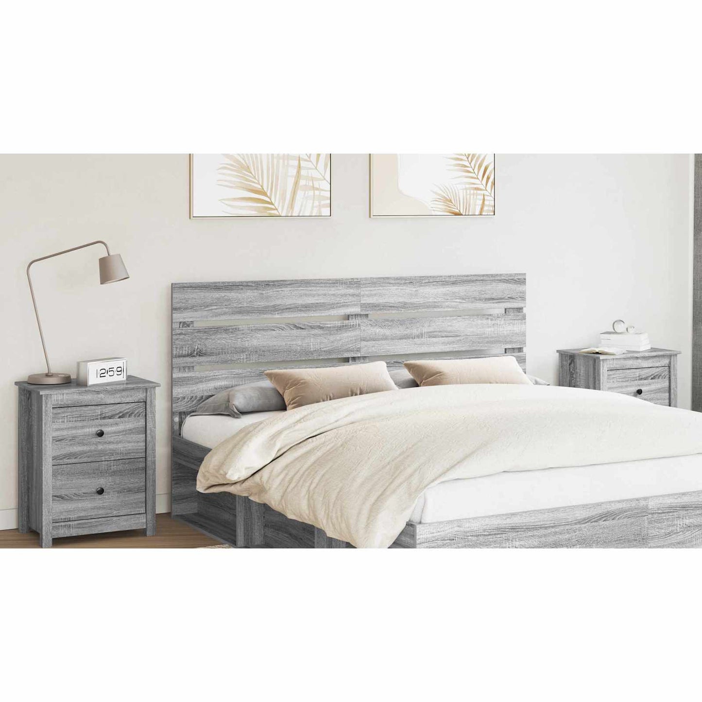vidaXL Tête de lit Sonoma gris 180 cm Aggloméré