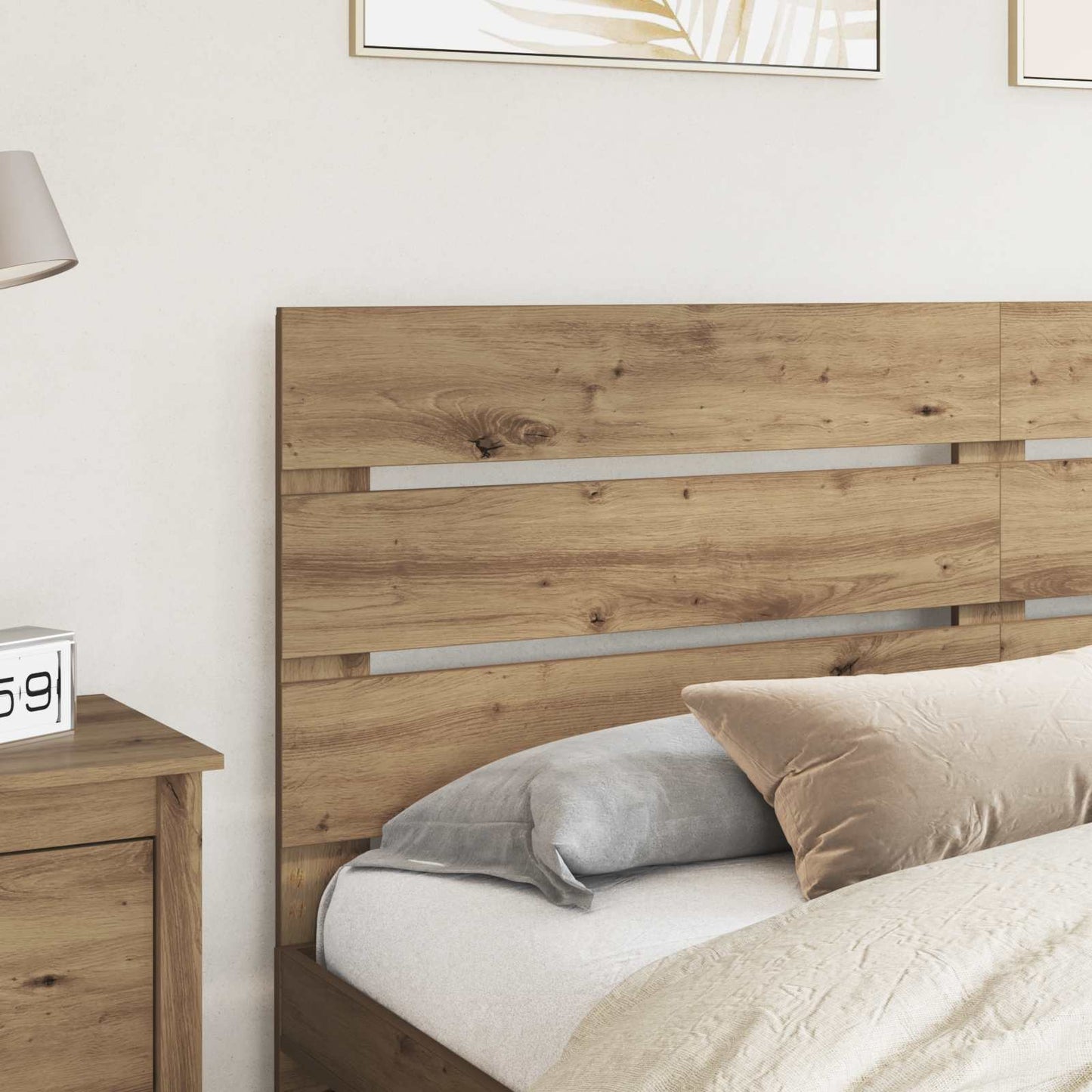 vidaXL Kopfteil Artisan-Eiche 180 cm Holzwerkstoff