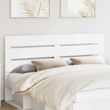 Kopfteil Weiß 160 cm Holzwerkstoff