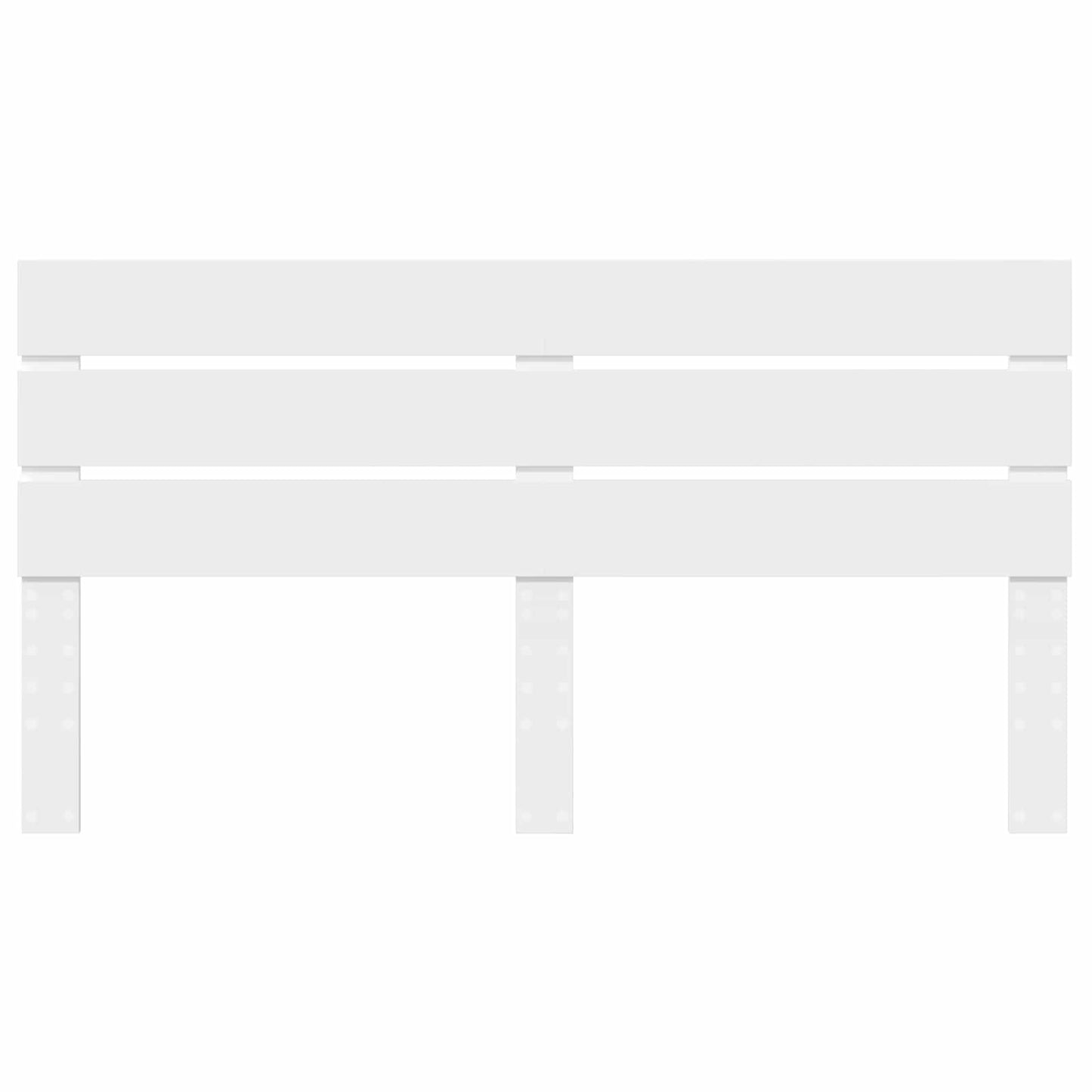 Kopfteil Weiß 160 cm Holzwerkstoff