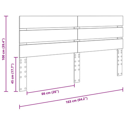 Kopfteil Weiß 160 cm Holzwerkstoff