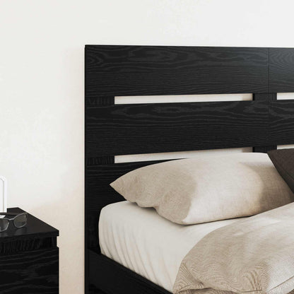 vidaXL Tête de lit Noir aspect chêne 150 cm Bois d'ingénierie