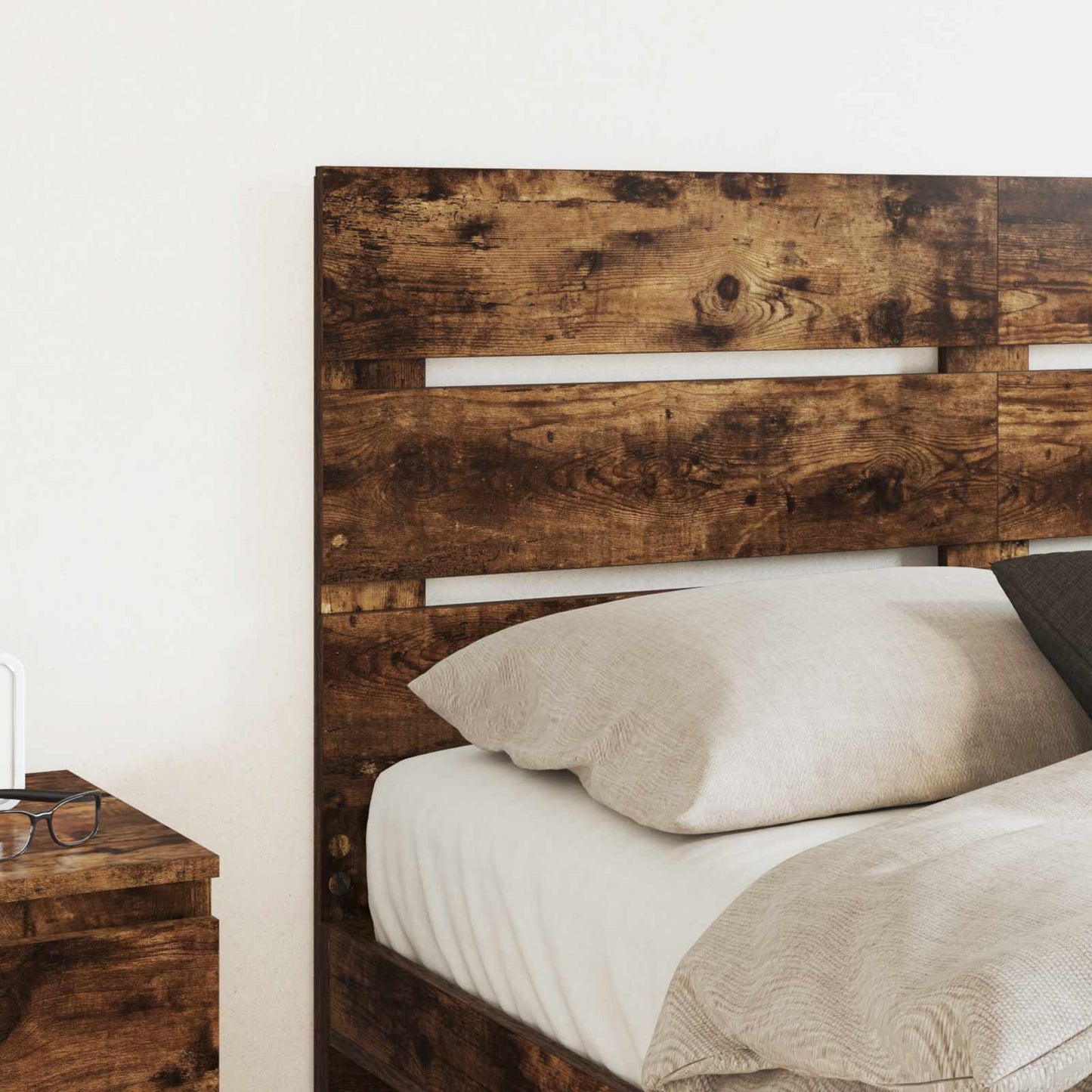 vidaXL Kopfteil Geräucherte Eiche 150 cm Holzwerkstoff