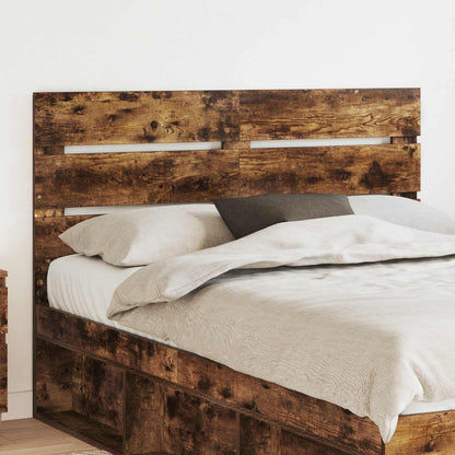 vidaXL Kopfteil Geräucherte Eiche 150 cm Holzwerkstoff