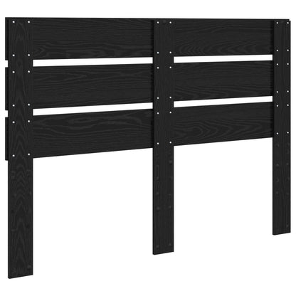 vidaXL Tête de lit Noir aspect chêne 140 cm Bois d'ingénierie