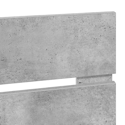 Kopfteil Beton Grau 140 cm Holzwerkstoff