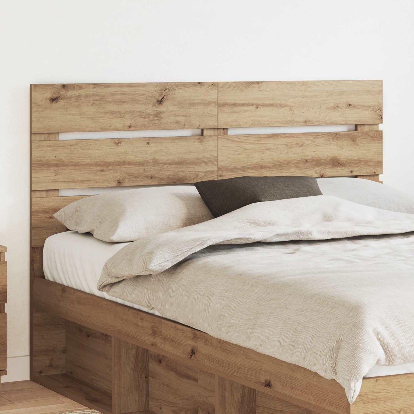 vidaXL Kopfteil Artisan-Eiche 140 cm Holzwerkstoff