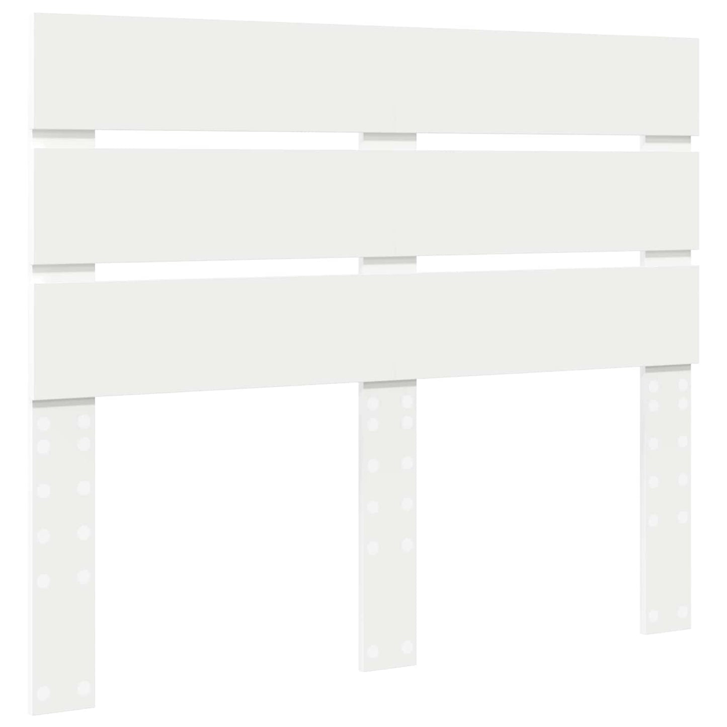 Kopfteil Weiß 135 cm Holzwerkstoff