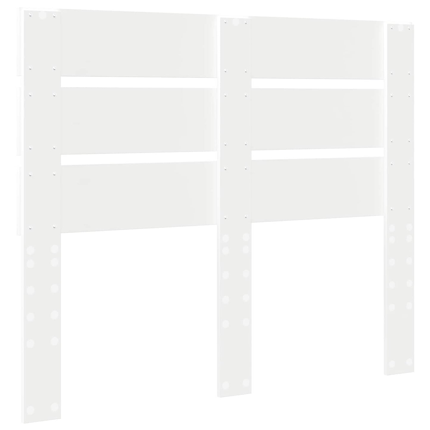 Kopfteil Weiß 135 cm Holzwerkstoff