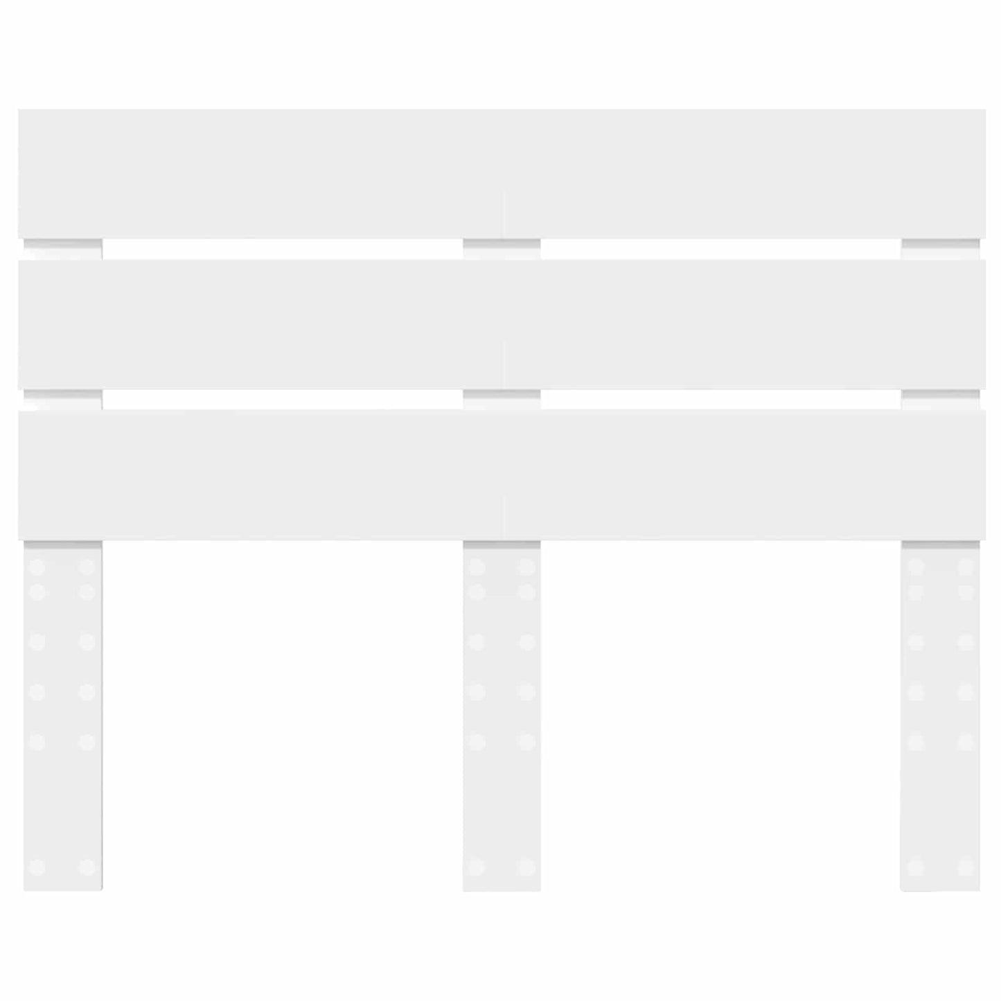 Kopfteil Weiß 135 cm Holzwerkstoff