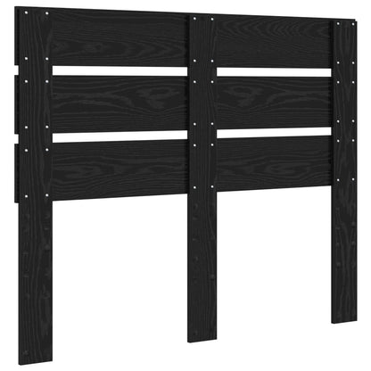 Kopfteil Schwarz Eichen-Optik 120 cm Holzwerkstoff