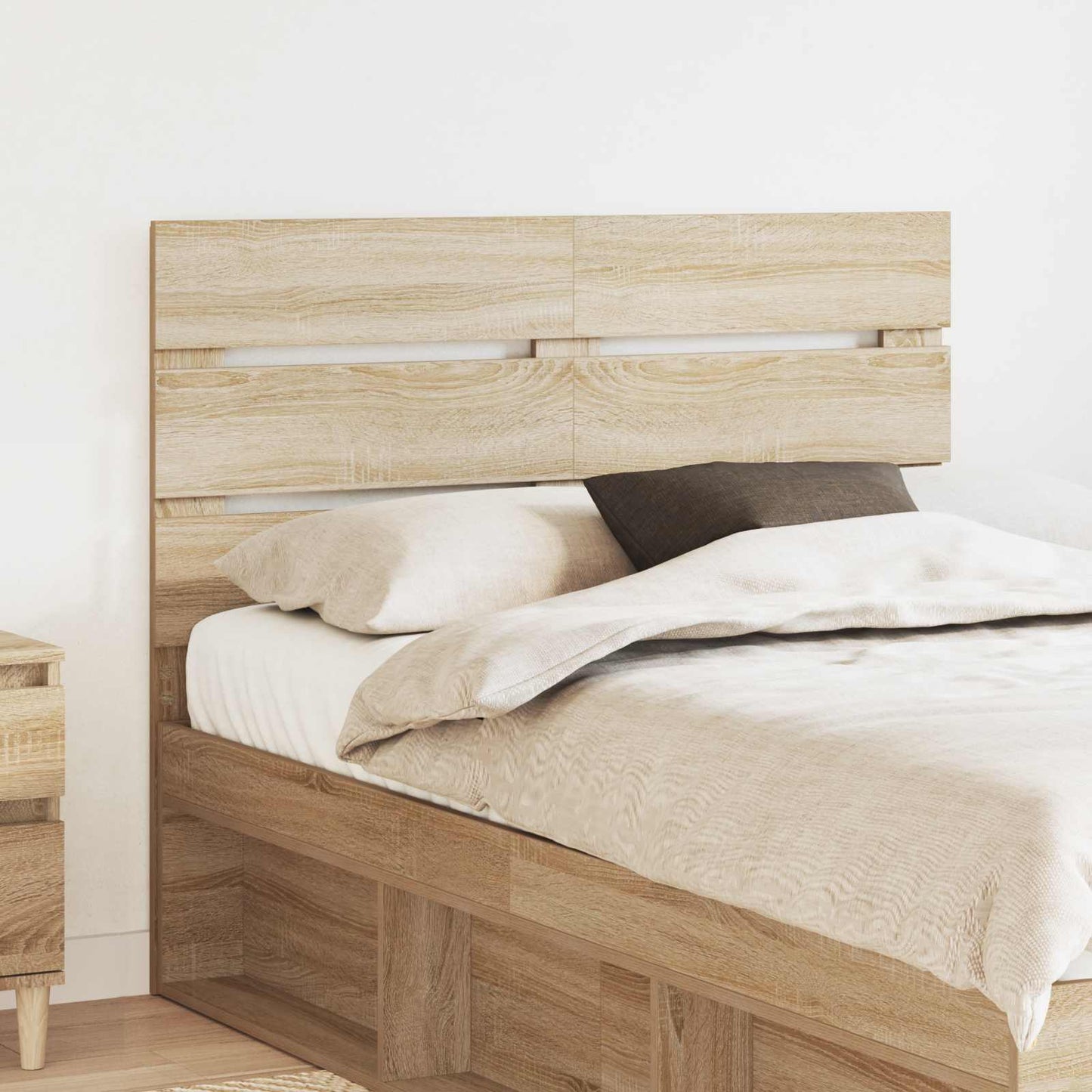 vidaXL Kopfteil Sonoma-Eiche 120 cm Holzwerkstoff