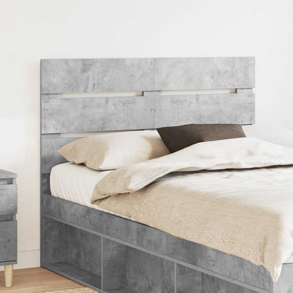 vidaXL Kopfteil Beton Grau 120 cm Holzwerkstoff