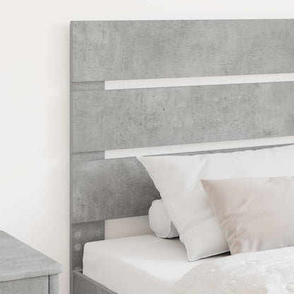 vidaXL Kopfteil Beton Grau 100 cm Holzwerkstoff