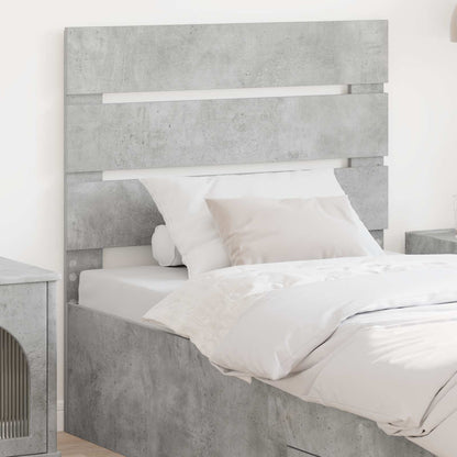 vidaXL Kopfteil Beton Grau 100 cm Holzwerkstoff