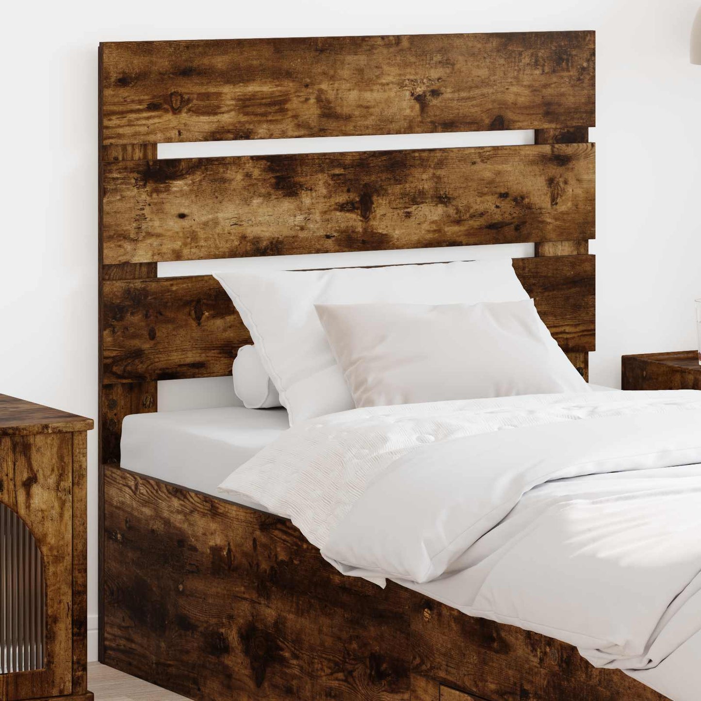 vidaXL Kopfteil Geräucherte Eiche 100 cm Holzwerkstoff