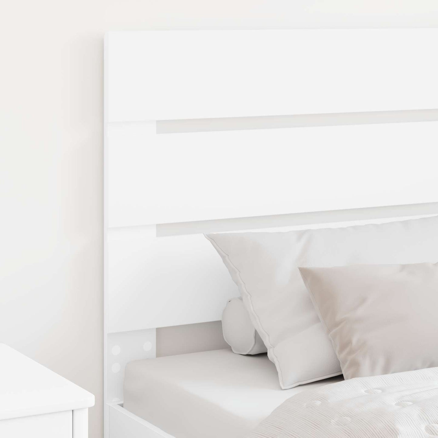 vidaXL Kopfteil Weiß 90 cm Holzwerkstoff