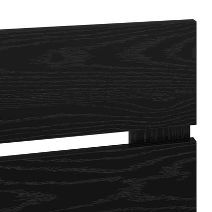 Kopfteil Schwarz Eichen-Optik 90 cm Holzwerkstoff