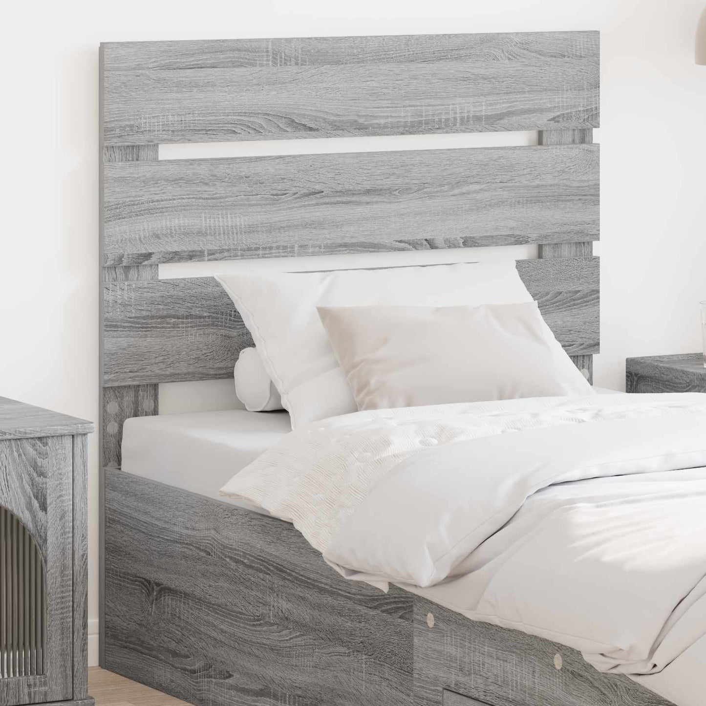 vidaXL Kopfteil Graues Sonoma 80 cm Holzwerkstoff