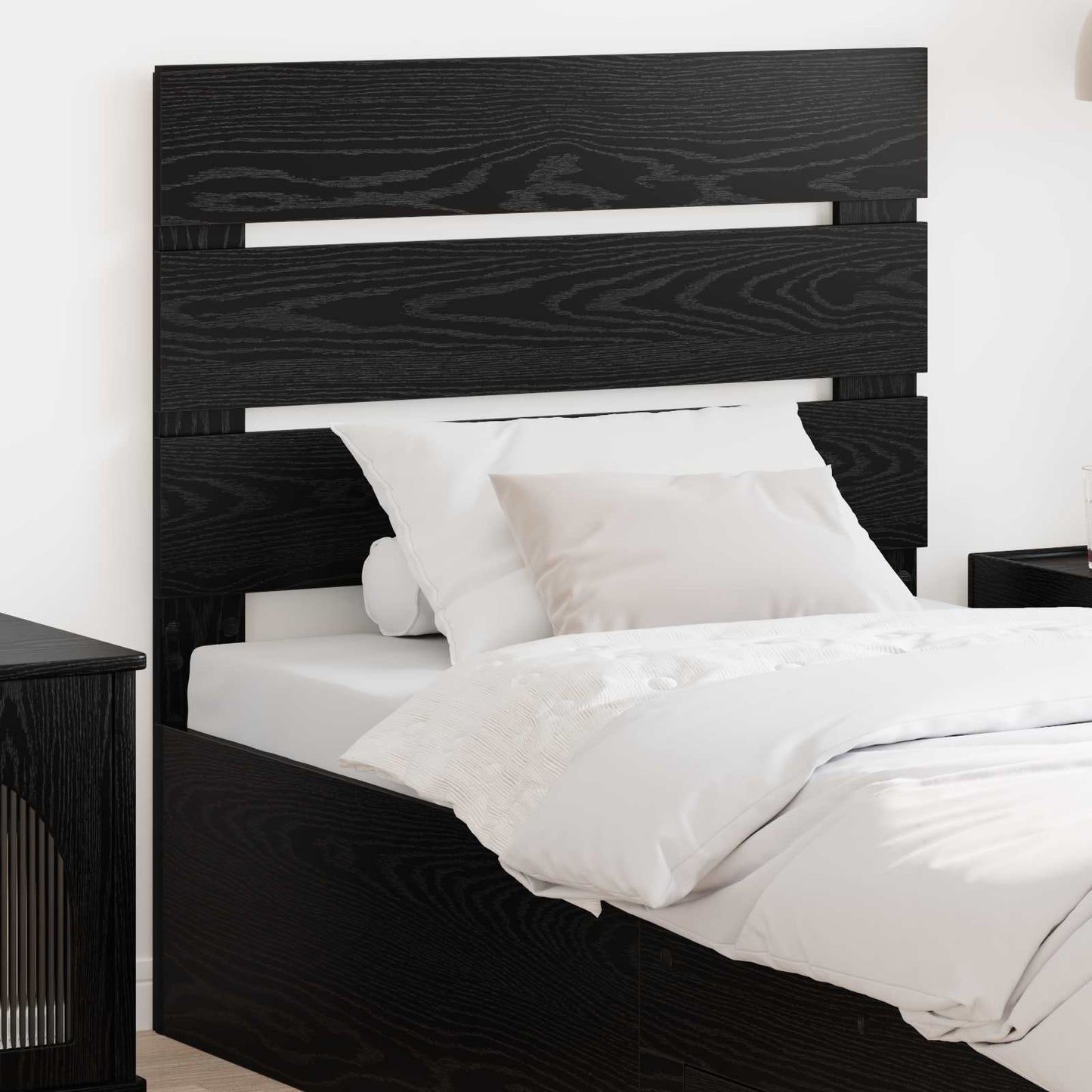 vidaXL Kopfteil Schwarz Eichen-Optik 75 cm Holzwerkstoff