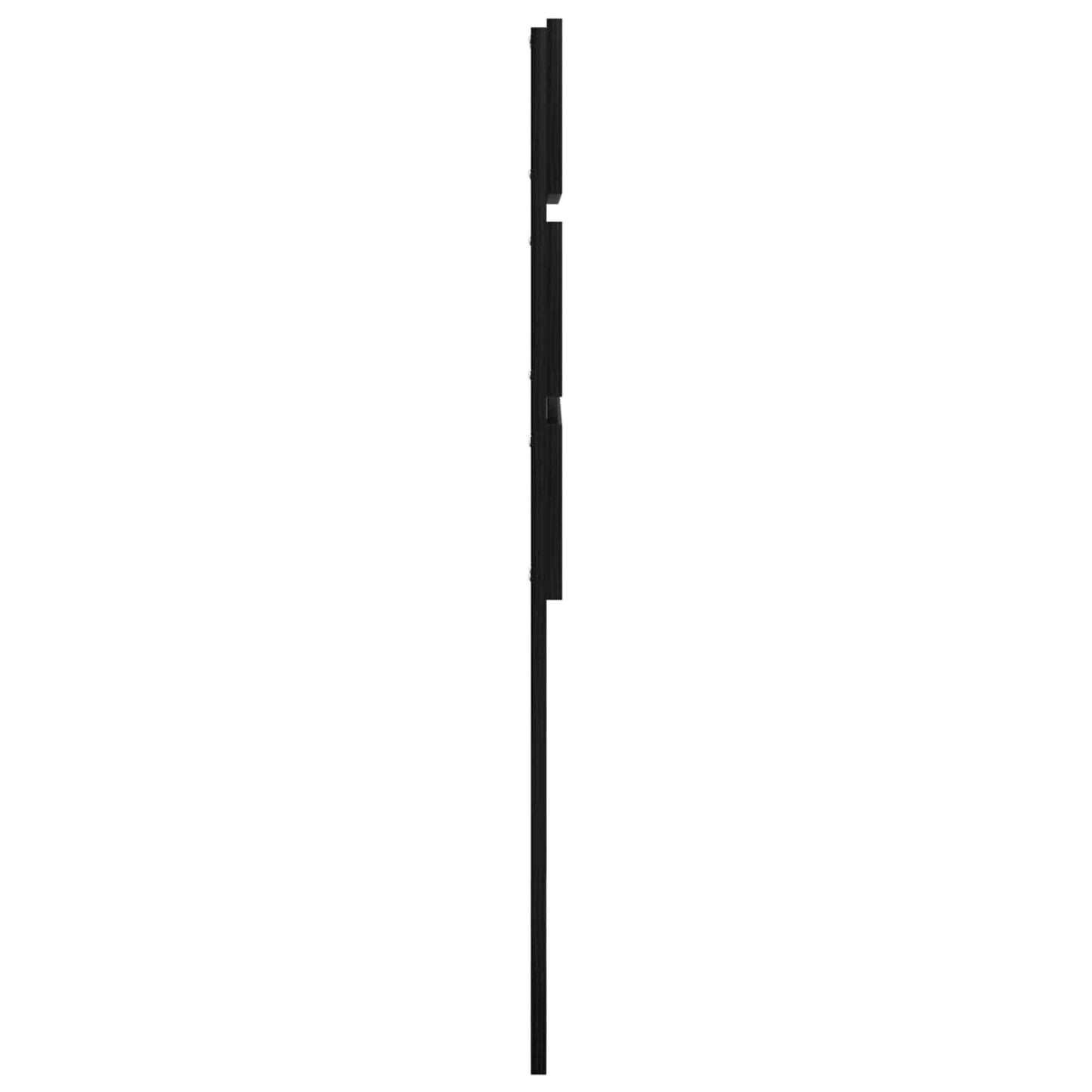 vidaXL Kopfteil Schwarz Eichen-Optik 75 cm Holzwerkstoff