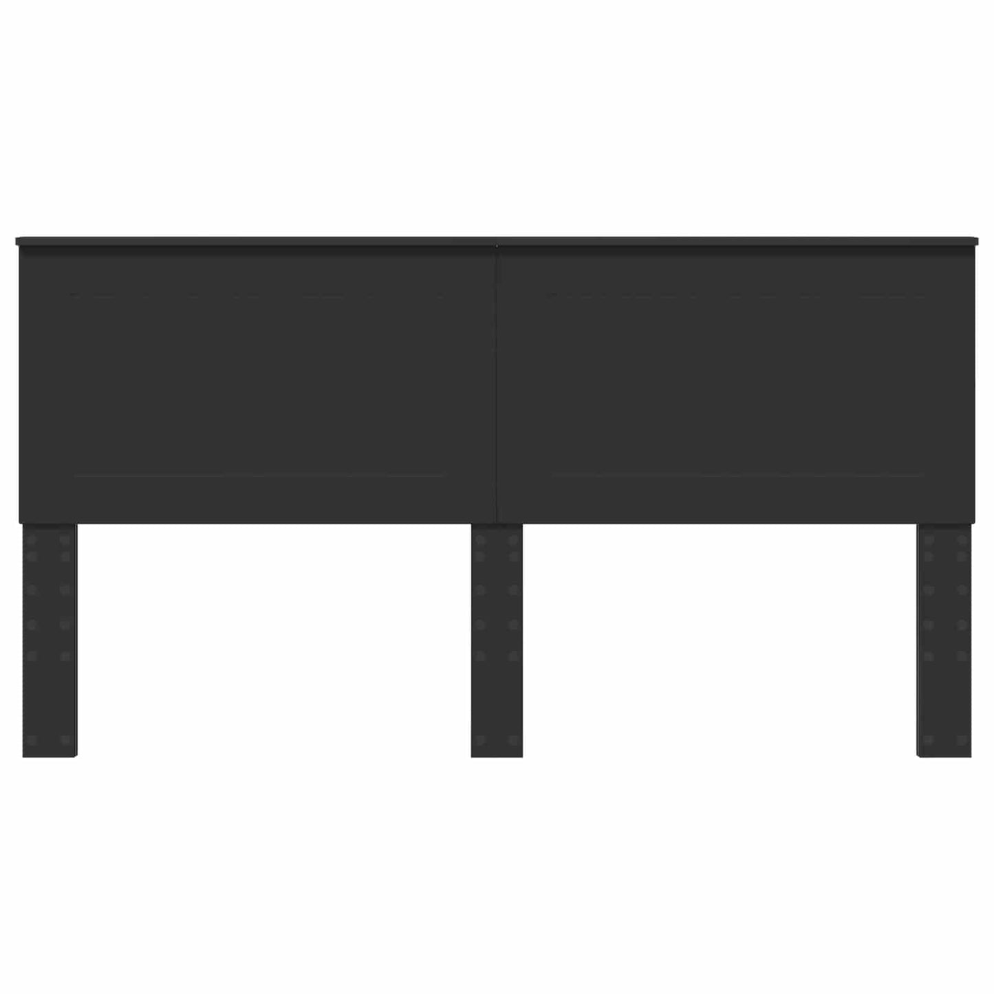 Kopfteil Schwarz Eichen-Optik 200 cm Holzwerkstoff