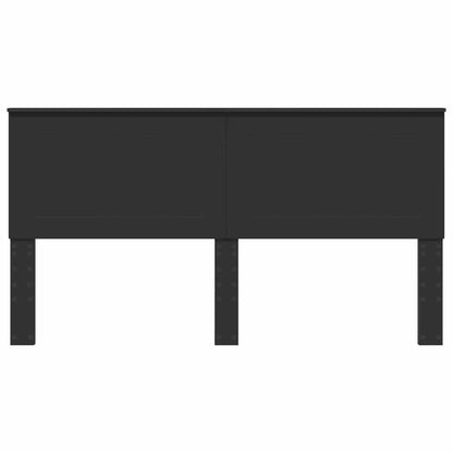 Kopfteil Schwarz Eichen-Optik 200 cm Holzwerkstoff