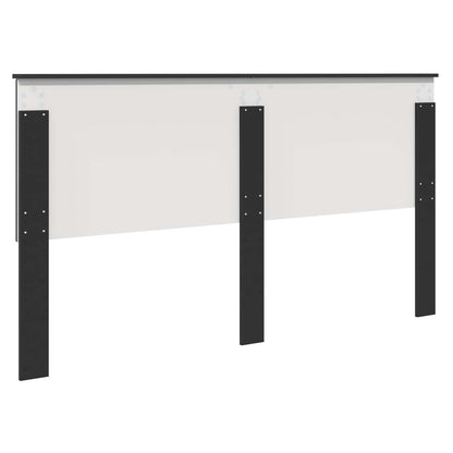 vidaXL Tête de lit noir aspect chêne 180 cm bois d'ingénierie