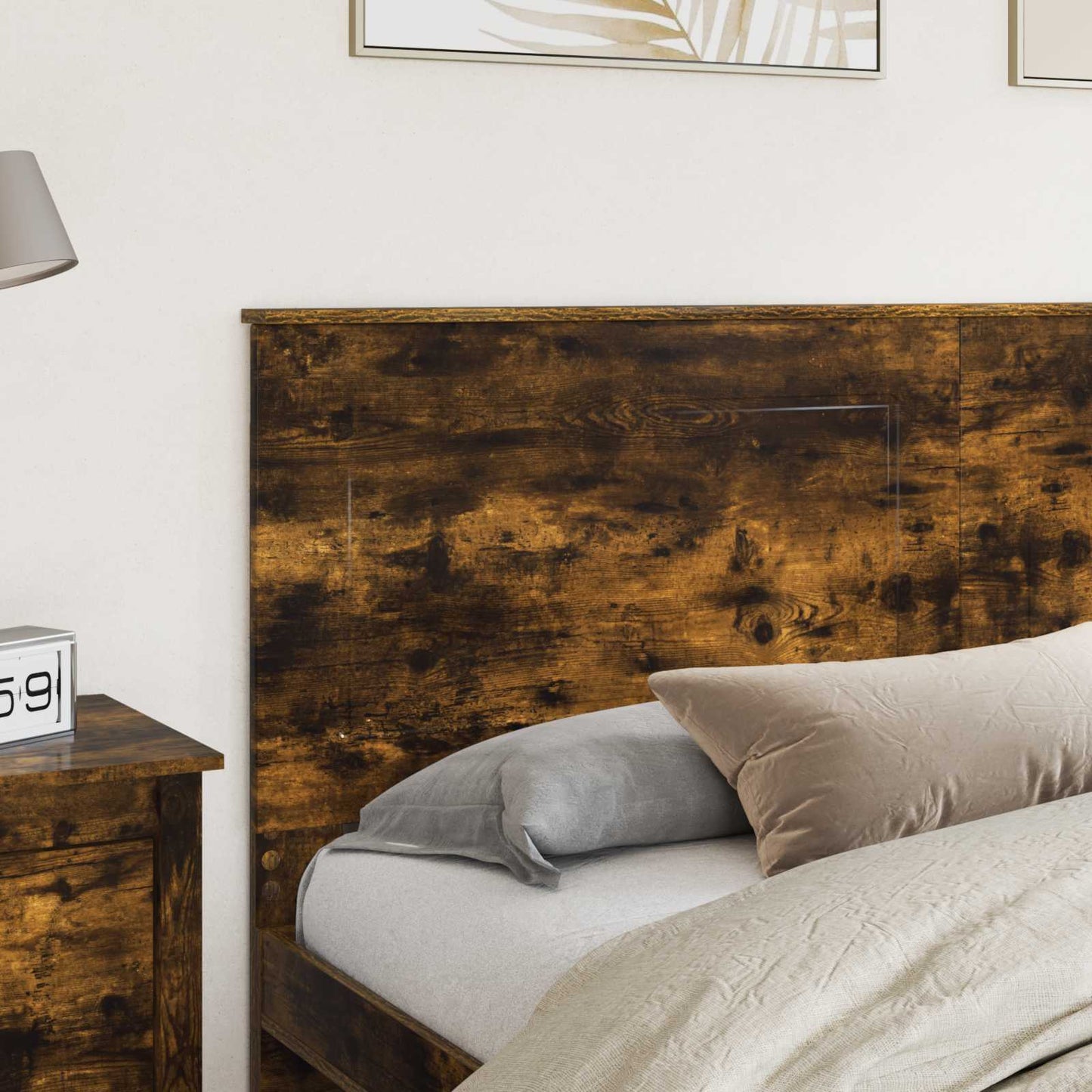 vidaXL Kopfteil Geräucherte Eiche 180 cm Holzwerkstoff